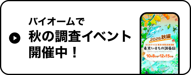 バイオームで秋の調査イベント開催中！